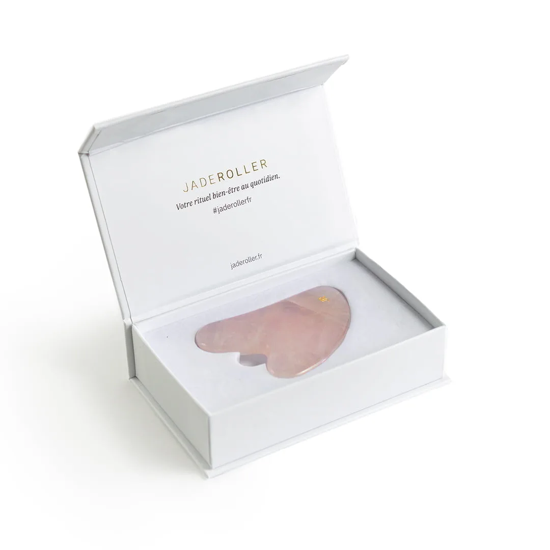 Gua sha box in rozenkwarts