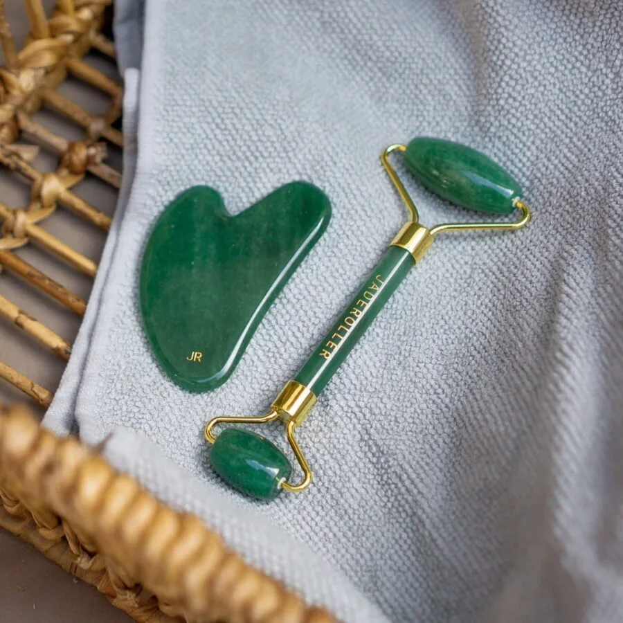 Gua Sha & Face Roller Set - Jade Roller®